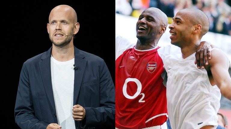 Swedish billionaire Ek, co-founder and chief executive of music streaming service Spotify, has declared an interest in buying Arsenal