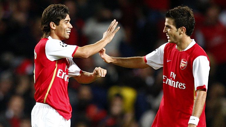 Eduardo said Cesc Fabregas was his favourite Arsenal player he played with