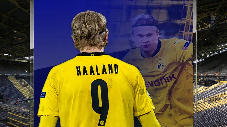 Borussia Dortmund&#39;s Erling Haaland