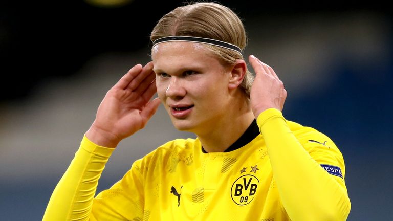 Erling Haaland anotó 49 goles en sus primeros 52 partidos con el Borussia Dortmund