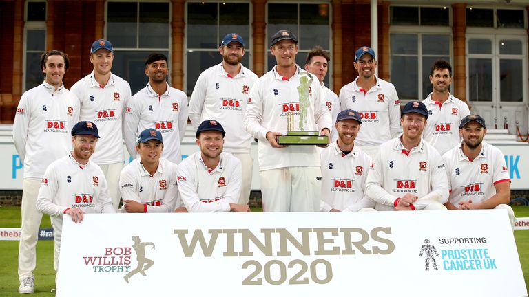 Essex celebrate after winning the Bob Willis Trophy Final at Lord's