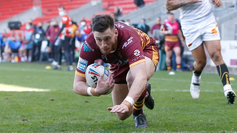 Sam Wood's second-half try gave Huddersfield hope of mounting a comeback