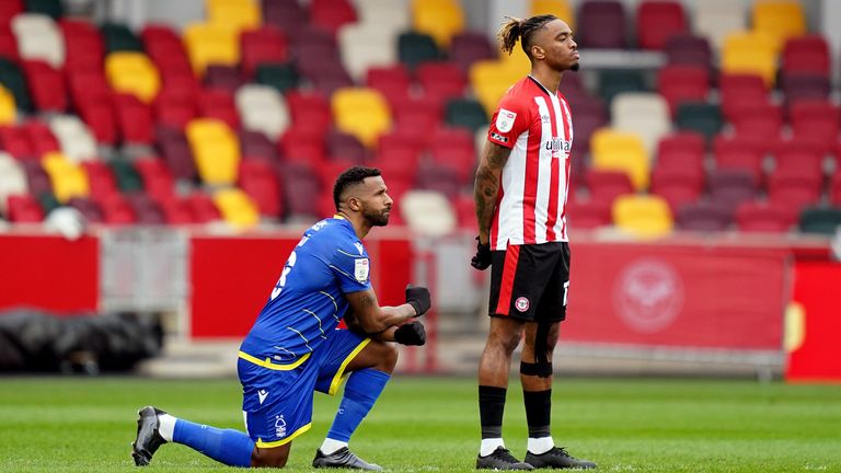 Ivan Toney previously told Sky Sports News players are being 'used as puppets' in taking a knee