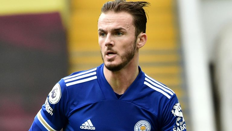 Leicester&#39;s James Maddison (AP)