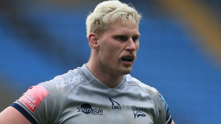 Sale Sharks' Jean-Luc du Preez during the Gallagher Premiership match at Ricoh Arena, Coventry. Picture date: Saturday March 27, 2021.