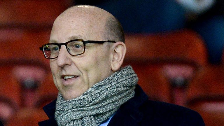 Manchester United joint chairmen Joel Glazer (right) and Avram Glazer (left) in the stands during the Barclays Premier League match at Old Trafford, Manchester.