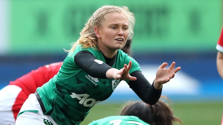 Kathryn Dane in action for Ireland