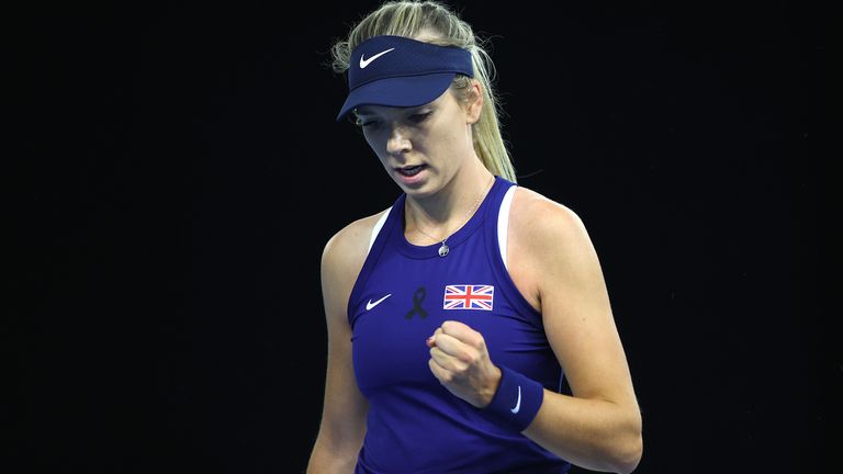Katie Boulter sealed her second singles victory of the tie