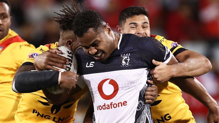 during the 2018 Pacific Test Invitational match between Fiji and Papua New Guinea at Campbelltown Sports Stadium on June 23, 2018 in Sydney, Australia.