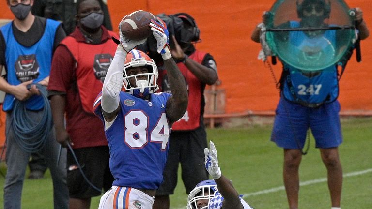 Florida tight end Kyle Pitts is one of the big-name attacking playmakers in this year's NFL Draft (Phelan M. Ebenhack via AP)