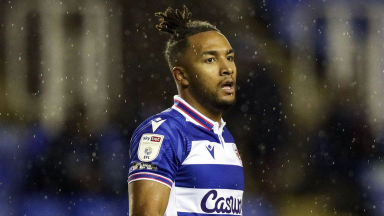 Reading&#39;s Liam Moore during the Sky Bet Championship match at the Madejski Stadium, Reading (PA)