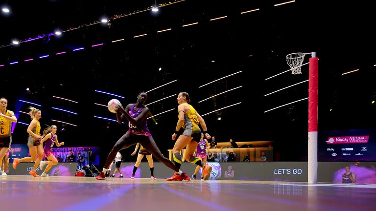 Loughborough Lightning in Vitality Netball Superleague action (Image Credit - Ben Lumley)