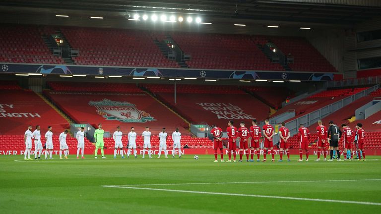 PA - Liverpool and Real Madrid stand in memory of the victims of the Hillsborough disaster