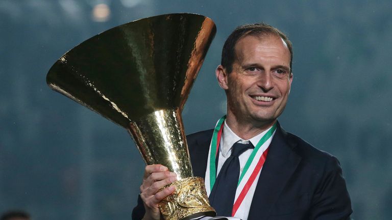 Massimiliano Allegri won five successive Serie A titles with Juventus before leaving in the summer of 2019