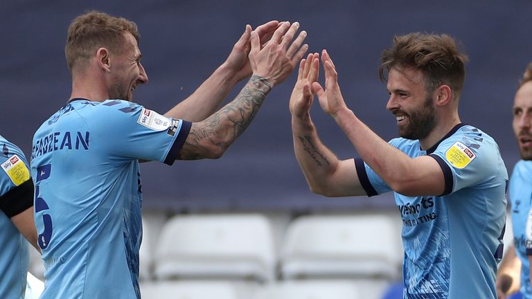 Matt Godden scored the second for Coventry in a 2-0 win over Barnsley