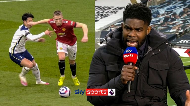 Micah Richards on Manchester United's disallowed goal due to Scott McTominay's foul on Heung-Min Son.