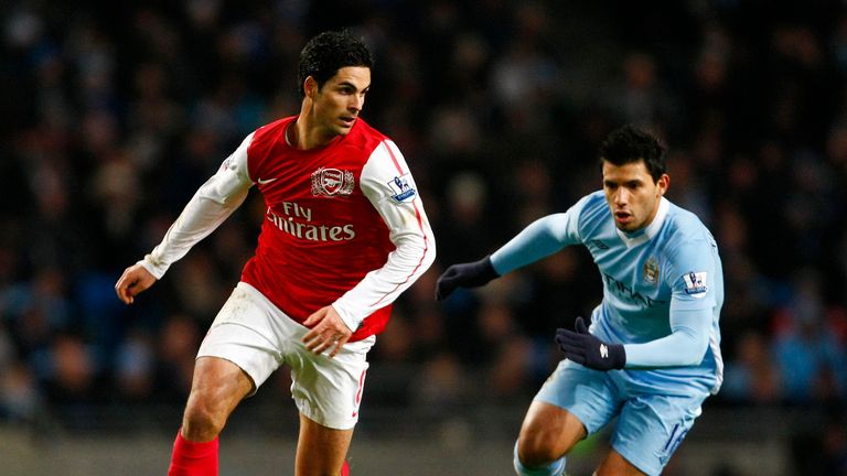 Arteta, Aguero (AP)