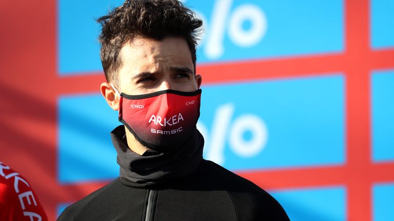 Nacer Bouhanni of France and team Arkea-Samsic looks on during the teams presentation of Milano-Sanremo on March 20, 2021 in Milano, Italy. 