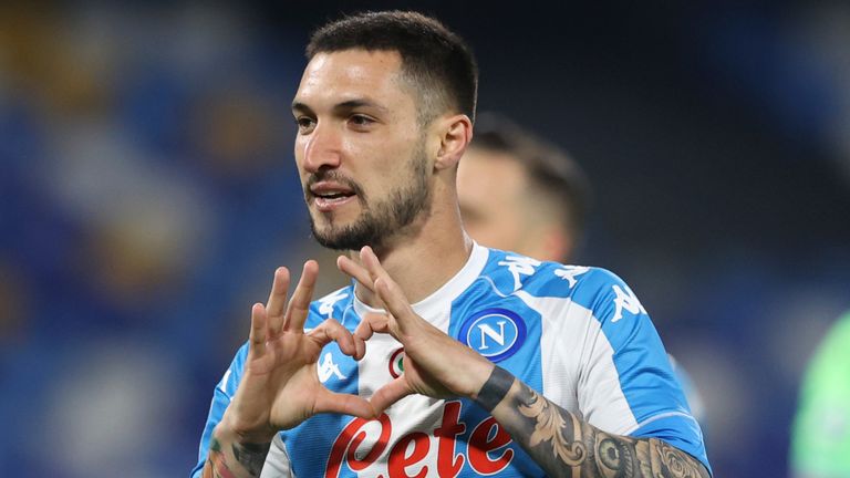 Matteo Politano scored for Napoli in the first half