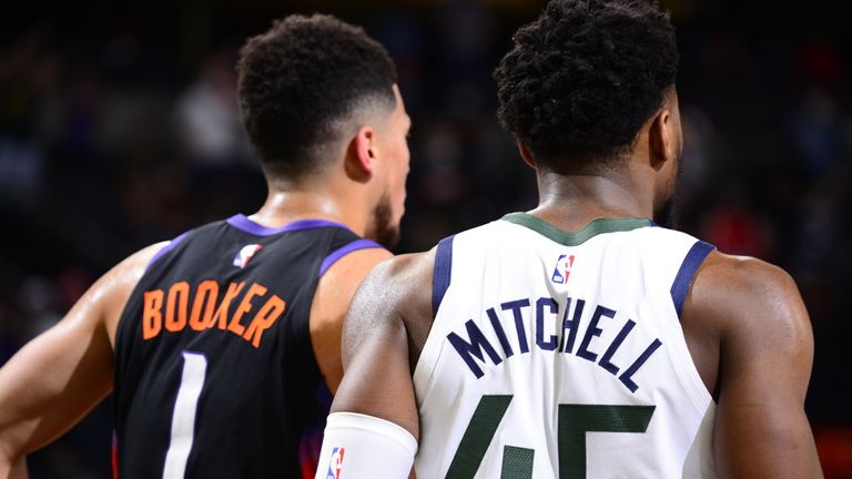 Devin Booker and Donovan Mitchell