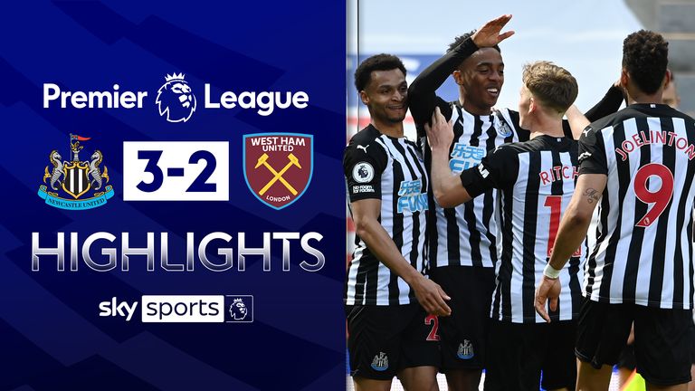 NEWCASTLE UNITED 3-2 WEST HAM UNITED