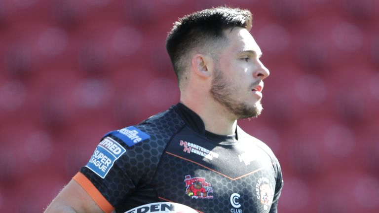 Leeds Rhinos v Castleford Tigers - Betfred Super League - Totally Wicked Stadium
Castleford Tigers' Niall Evalds scores his side's second try of the game during the Betfred Super League match at The Totally Wicked Stadium, St Helens. Picture date: Friday April 2, 2021.