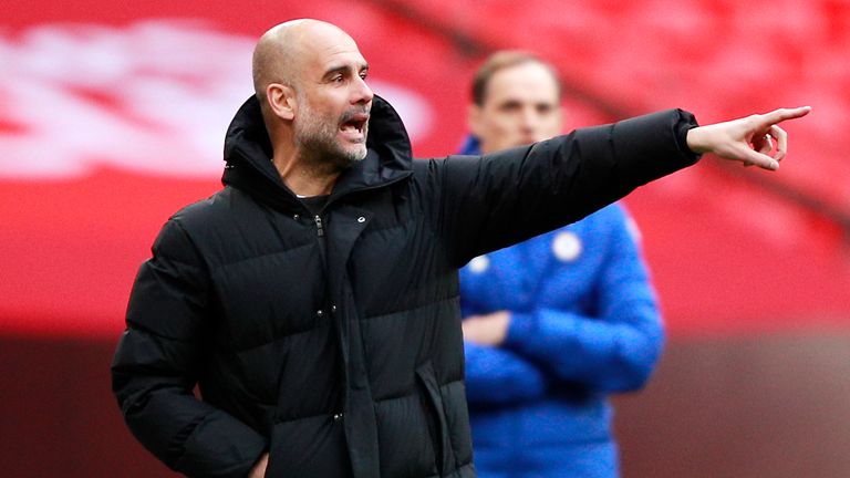 Pep Guardiola has defended his decision to make eight changes