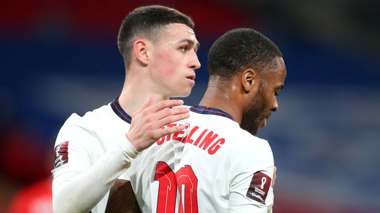 Raheem Sterling and Phil Foden will likely both be in Gareth Southgate's 26-man England squad this summer - but who will make the starting XI?