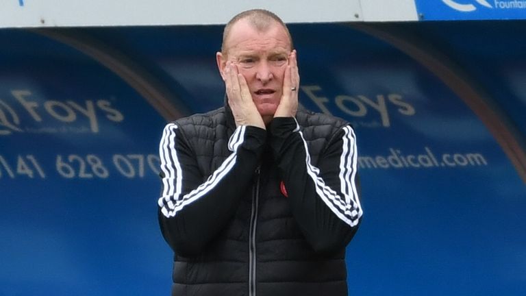 Hamilton head coach Brian Rice criticised match officials following the club's Scottish Cup exit on April 3