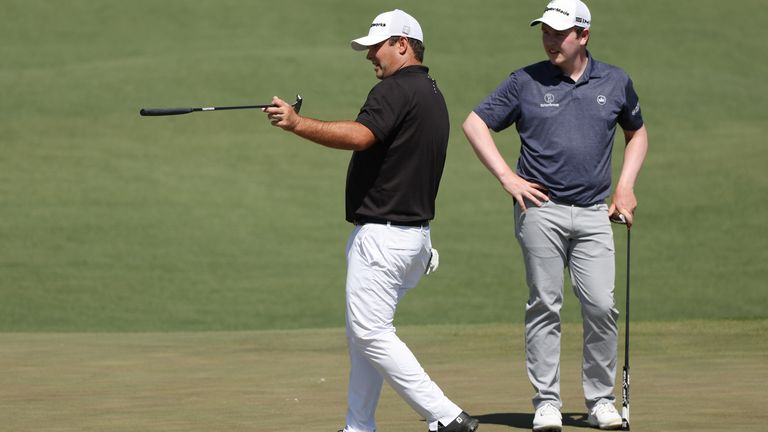 MacIntyre (right) has paid particular attention to the slopes on the greens in the build-up to the first round