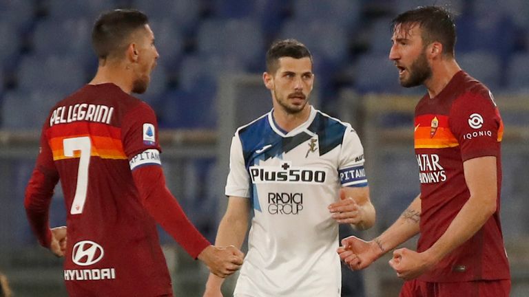 Roma held Atalanta to a 1-1 draw at the Stadio Olimpico
