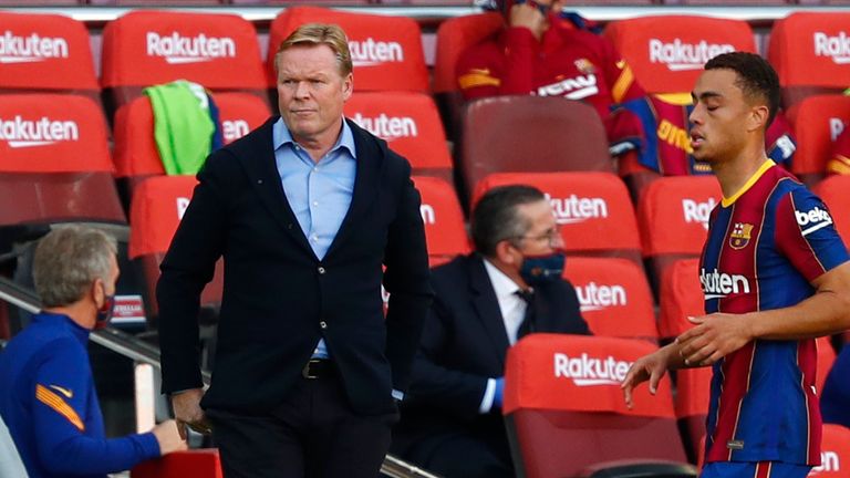 The pressure is on Ronald Koeman to get a result at the Bernabeu