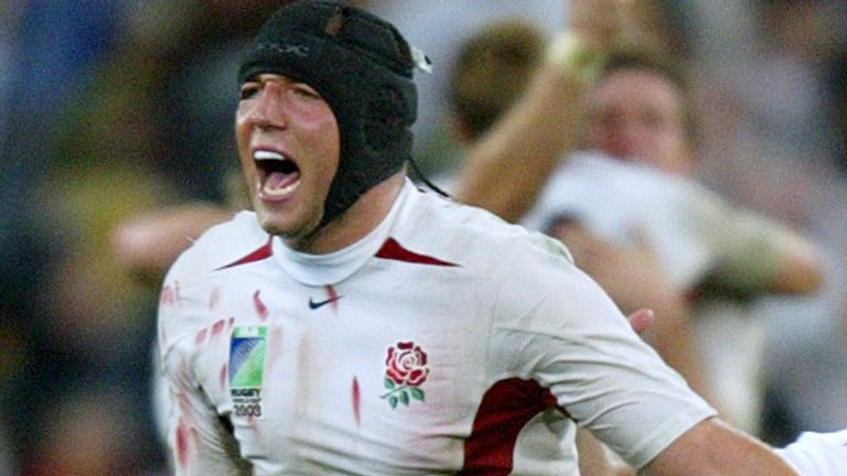 England's Ben Kay celebrates at the final whistle of the 2003 Rugby World Cup final