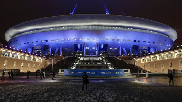 St Petersburg's Krestovsky Stadium will now host seven games at Euro 2020