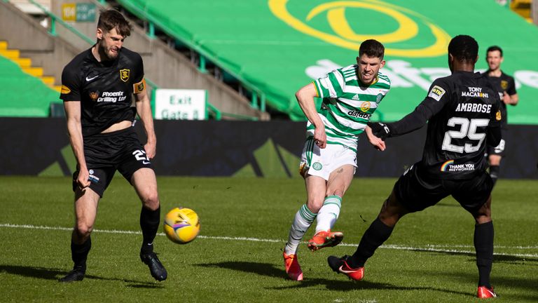 Ryan Christie curls in Celtic's sixth against Livingston