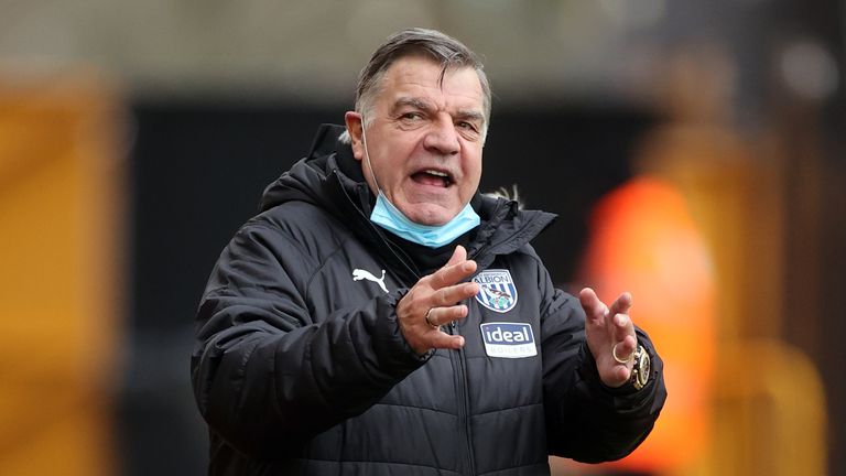 Sam Allardyce's West Brom side are 10 points from safety in the Premier League