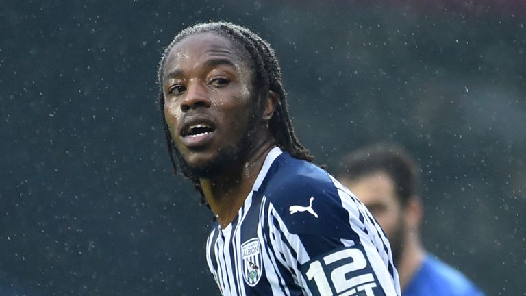 West Brom's Romaine Sawyers received online abuse following their 5-0 defeat to Manchester City in January