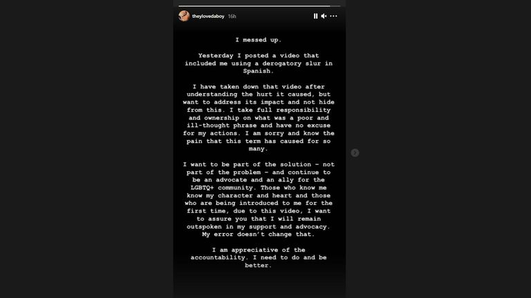 La historia de Sebastian Littgate en Instagram (theylovedaboy)