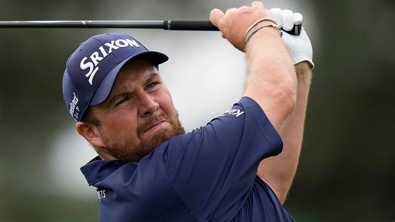 Shane Lowry, of Ireland, during the second round of the Masters golf tournament on Friday, April 9, 2021, in Augusta, Ga. (AP Photo/David J. Phillip)