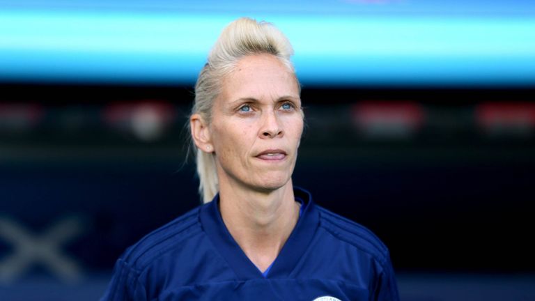 PA - Shelley Kerr pictured during her time as head coach of Scotland Women