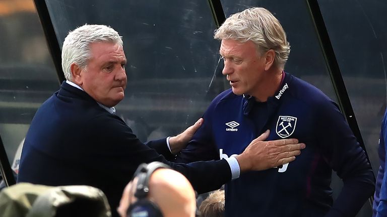 Steve Bruce and David Moyes face each other at St James' Park on Sunday