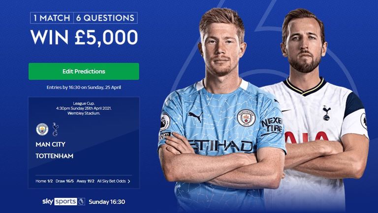Predict the outcome of six Carabao Cup final questions and win £5,000 with Super 6 Extra