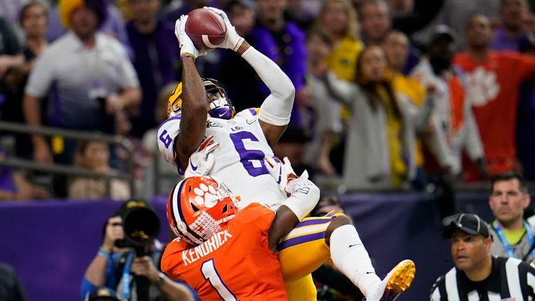 LSU wide receiver Terrace Marshall - AP 