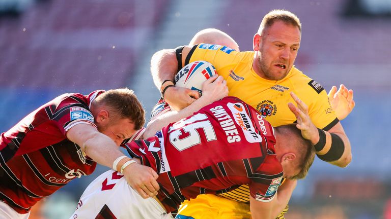 Wigan Warriors beat Castleford Tigers 22-12 at the DW Stadium on Thursday evening