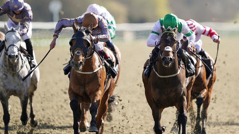 Summerghand ridden by Adam Kirby riding (brown cap) 