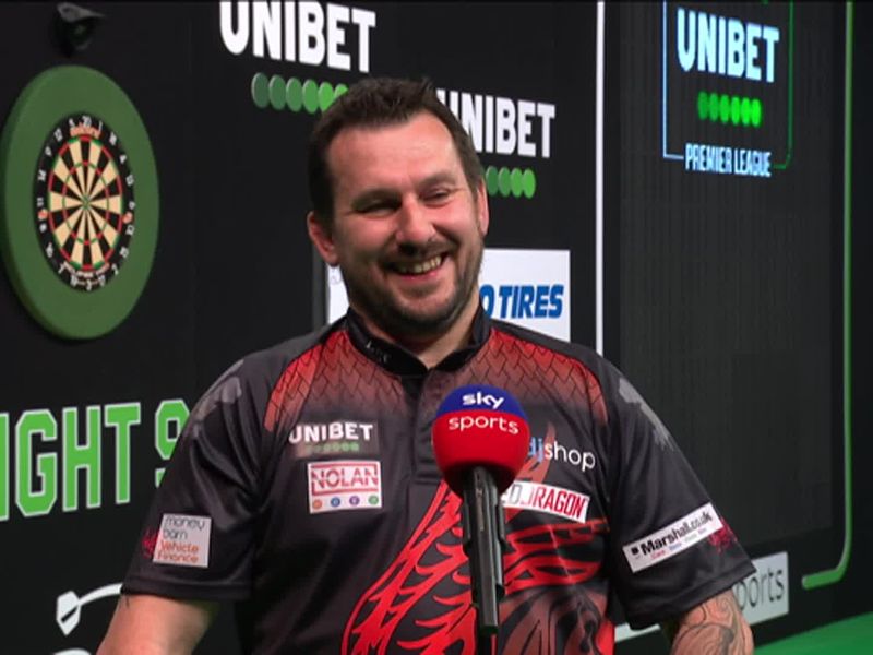 premier league darts 2021 nathan aspinall top of table after dominant win over gary anderson darts news sky sports