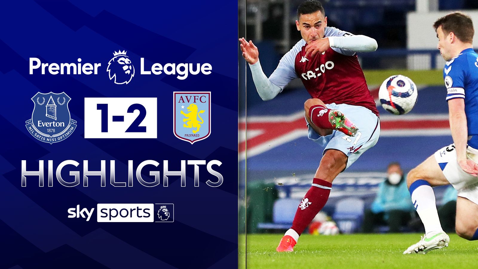 Everton 1 - 2 Aston Villa - Match Report & Highlights