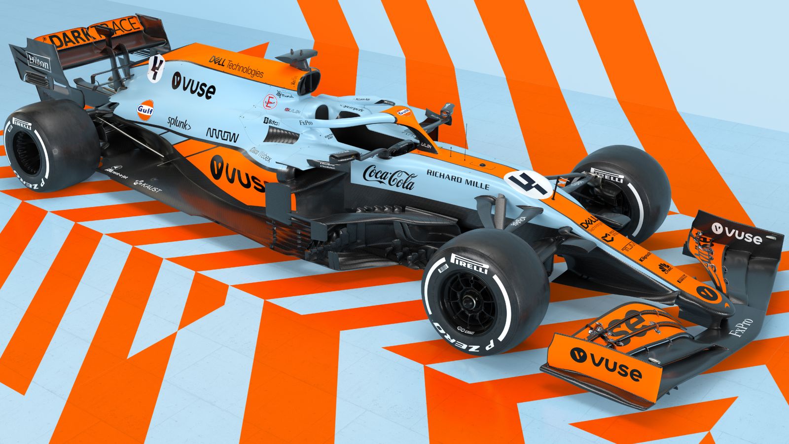 McLaren reveal retro blue and orange Gulf Oil legendary livery for F1 car at Monaco Grand Prix F1 News