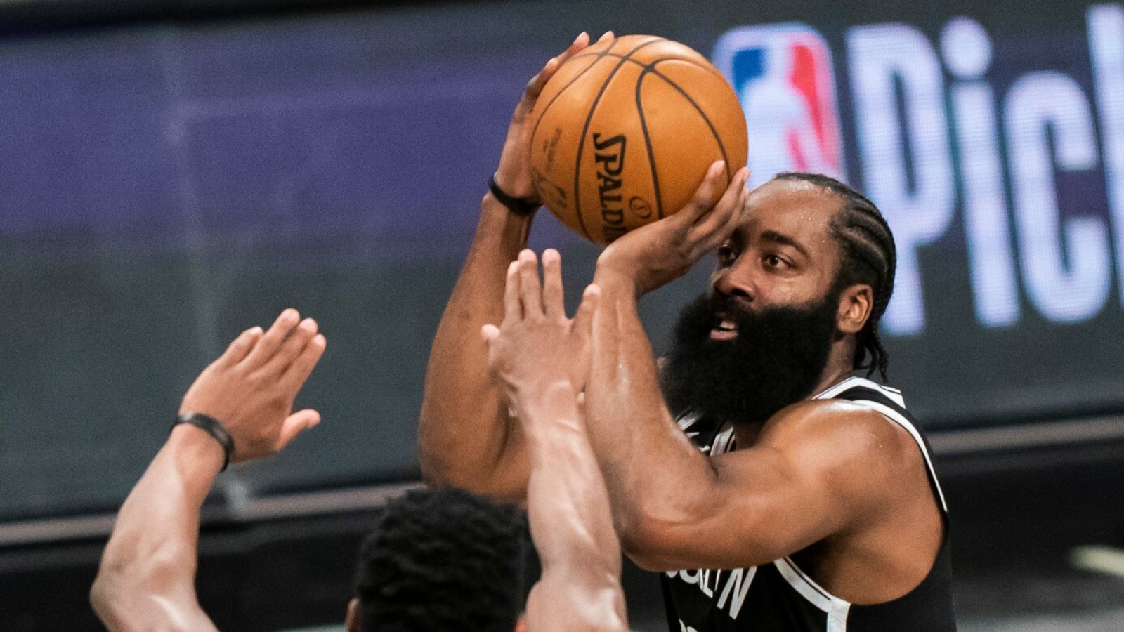 2021 NBA Playoffs Nets' Big Three Celtics in Game 1 while