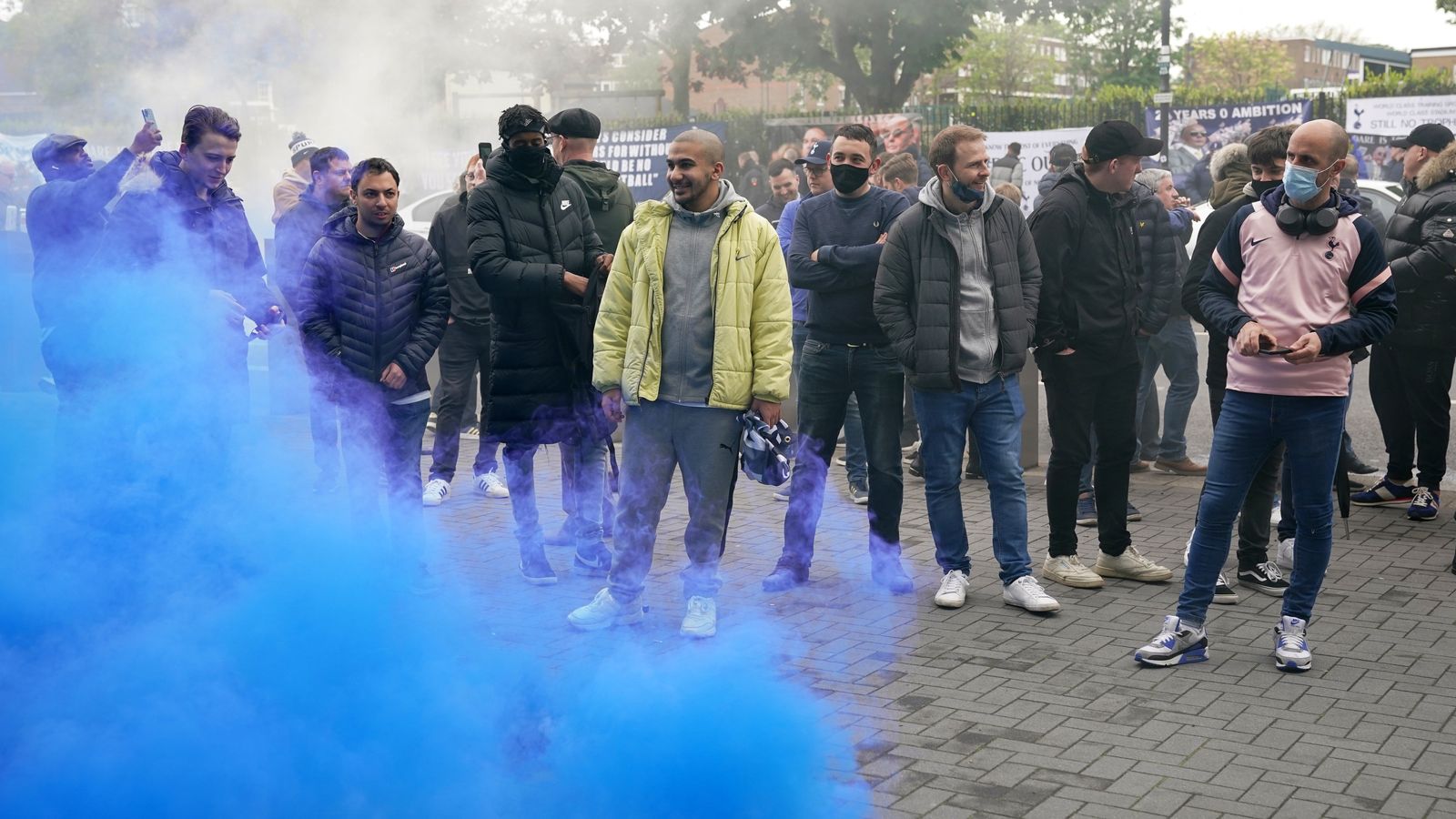 Tottenham Supporters Hold Protest Against Club Owners ENIC And Chairman ...